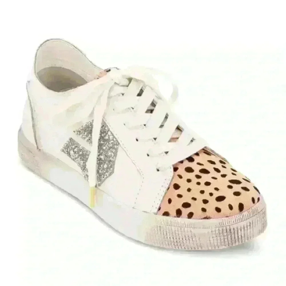 Women’s DOLCE VITA Zeph Mixed-Media Platform Sneakers - 100% Exclusive. Size 7.5